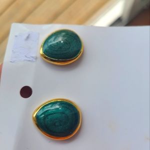 Malachite earings